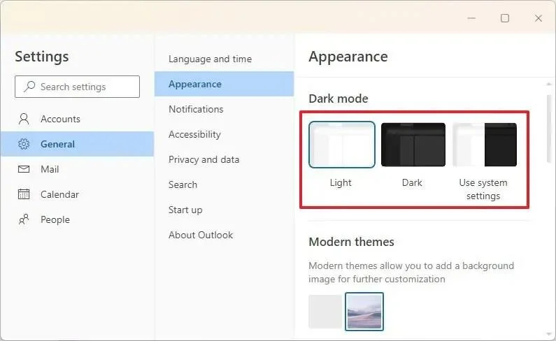 วิธีเปลี่ยนธีมแอป Outlook ใหม่บน Windows 11