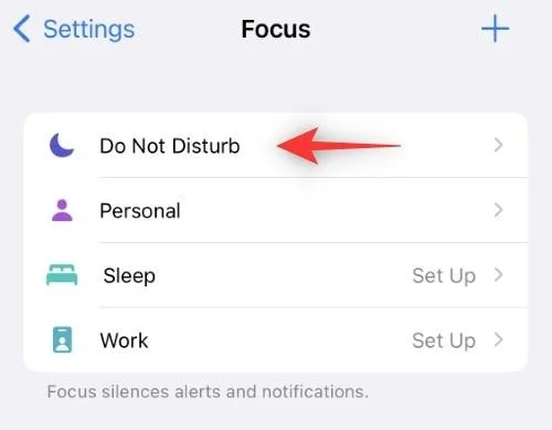 iOS 16의 iPhone에서 포커스 필터를 사용하는 방법