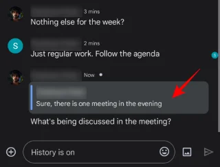 Google Chat에서 답장으로 인용하는 방법
