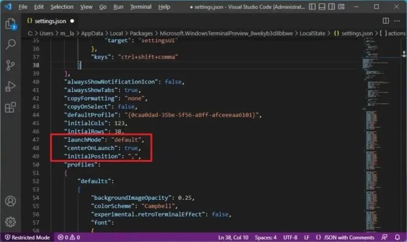 วิธีเปิดศูนย์ Windows Terminal บนหน้าจอเสมอ