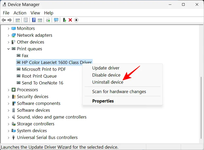ลบเครื่องพิมพ์ใน Windows 11: 6 วิธีการและคำอธิบายการแก้ไข 7 รายการ
