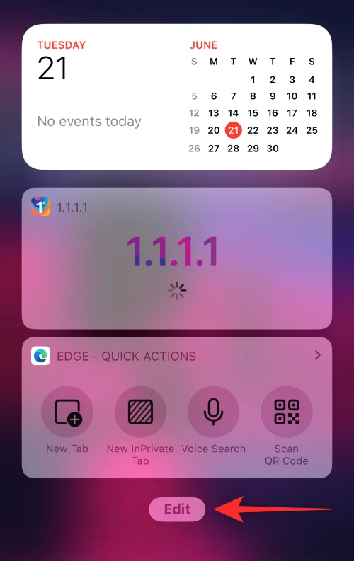 iOS 16의 iPhone에서 위젯을 관리하는 방법