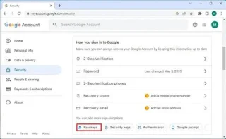 วิธีการตั้งค่ารหัสผ่านในบัญชี Google