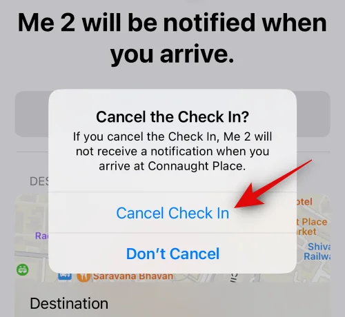 iOS 17에서 메시지 체크인을 사용하는 방법
