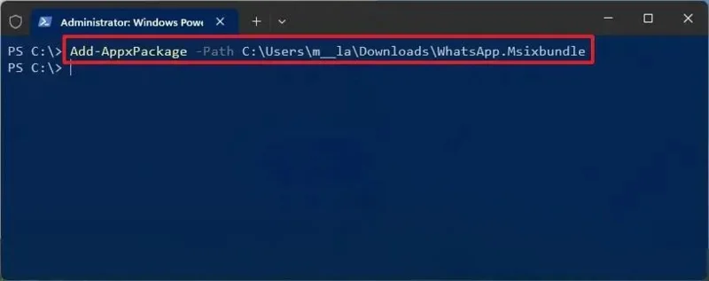 วิธีติดตั้งแอป msixbundle, appxbundle, msix หรือ appx บน Windows 11