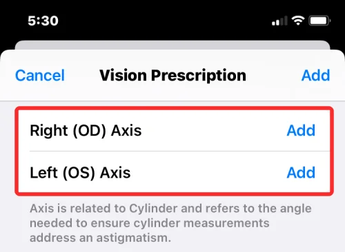 iOS 16의 iPhone 건강 앱에 시력 처방전을 추가하는 방법