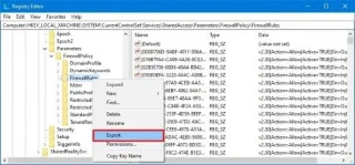 วิธีส่งออกและนำเข้ากฎไฟร์วอลล์เฉพาะใน Windows 10