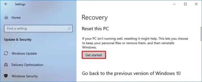 วิธีรีเซ็ต Windows 10 เพื่อลบทุกอย่าง
