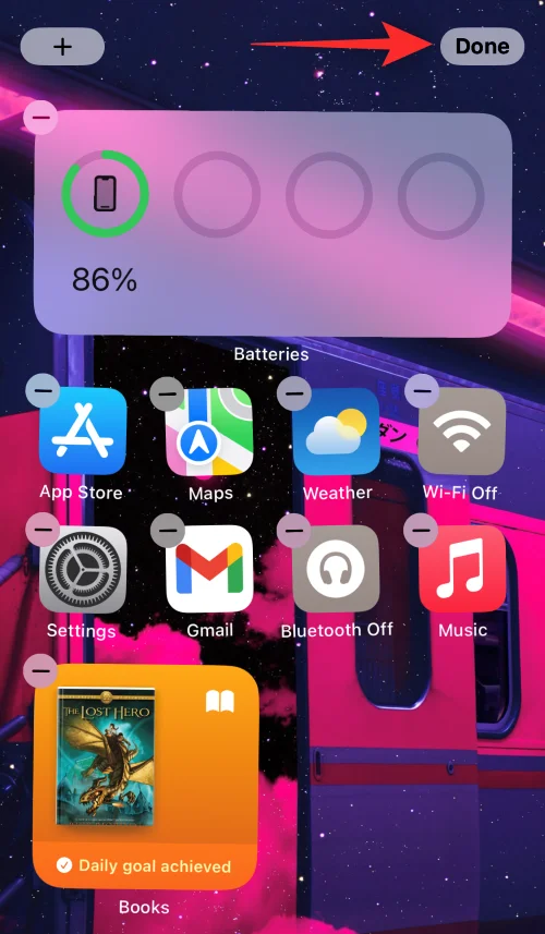 iOS 16의 iPhone에서 위젯을 관리하는 방법