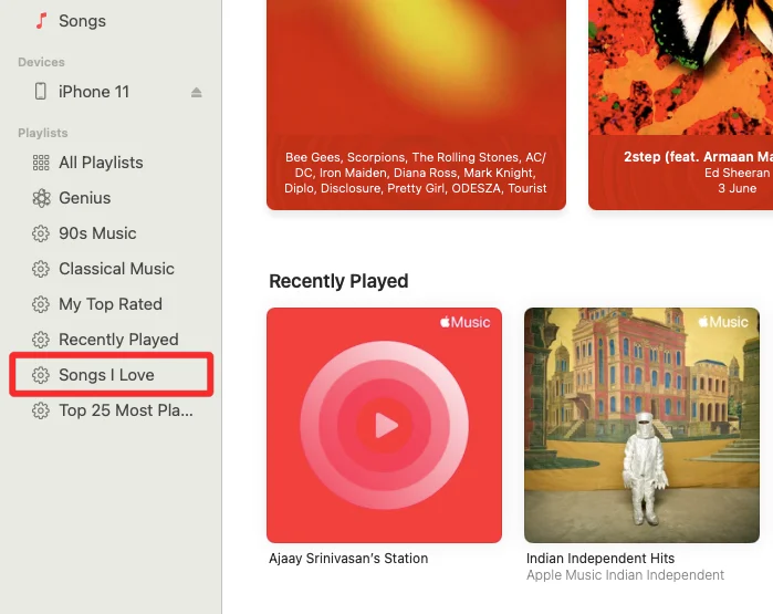 iPhone의 Apple Music에서 좋아하는 노래를 찾는 방법