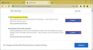 วิธีเปิดใช้งานธีมสีตามรูปภาพแท็บใหม่บน Chrome