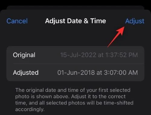 iOS 16의 iPhone에서 여러 사진의 메타데이터를 편집하는 방법