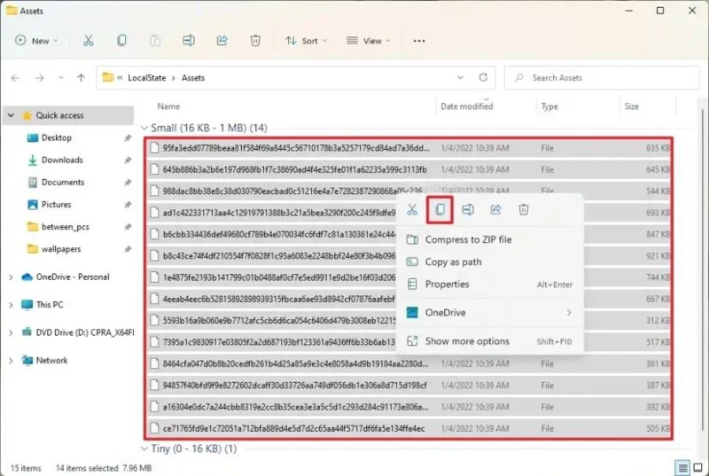 วิธีดาวน์โหลดอิมเมจเดสก์ท็อปคอลเลกชัน Spotlight บน Windows 11