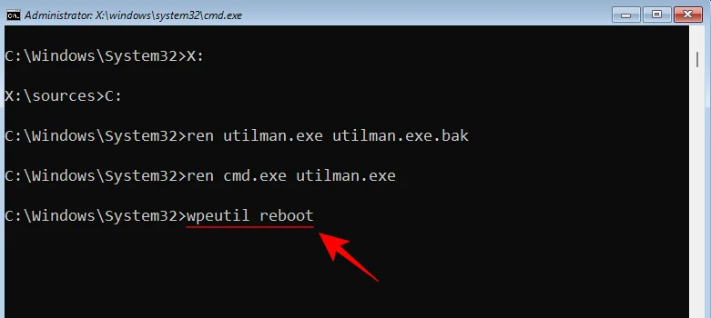 명령 프롬프트(CMD)를 사용하여 Windows 11 관리자 비밀번호를 재설정하는 방법