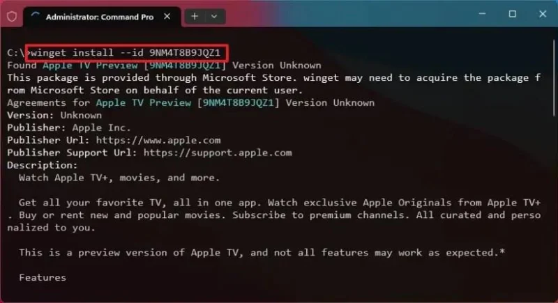 วิธีติดตั้งแอป Apple TV (อย่างเป็นทางการ) บน Windows 11