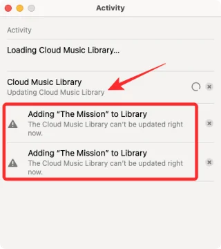 Apple Music에서 "클라우드 음악 라이브러리 업데이트 중" 오류를 수정하는 방법