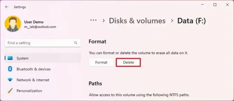 วิธีลบพาร์ติชั่นไดรฟ์ใน Windows 11
