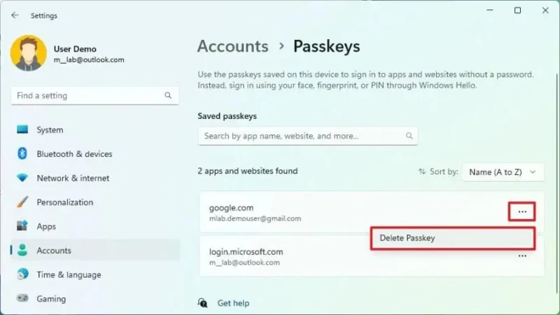 วิธีตั้งค่า Passkey สำหรับเว็บไซต์หรือแอพบน Windows 11