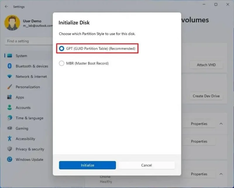 วิธีสร้าง Dev Drive บน Windows 11
