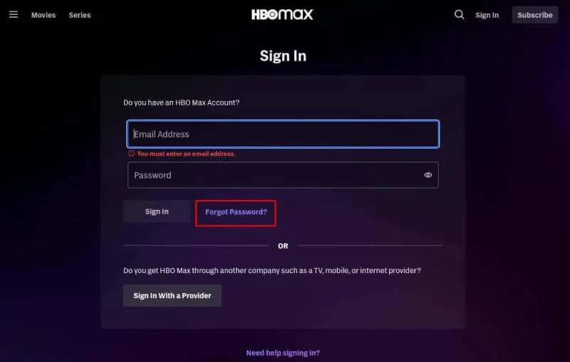 HBO Max 비밀번호를 잊으셨나요?  재설정하고 복구하는 방법은 다음과 같습니다.