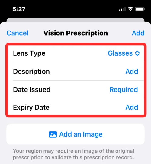 iOS 16의 iPhone 건강 앱에 시력 처방전을 추가하는 방법