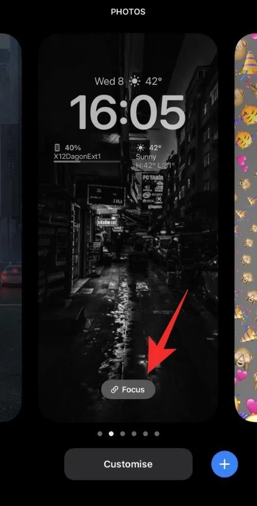 iOS 16에서 잠금 화면을 iPhone의 집중 모드에 연결하는 방법