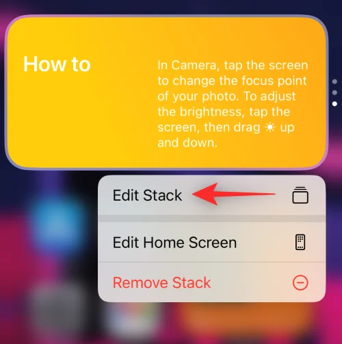 iOS 16의 iPhone에서 위젯을 관리하는 방법