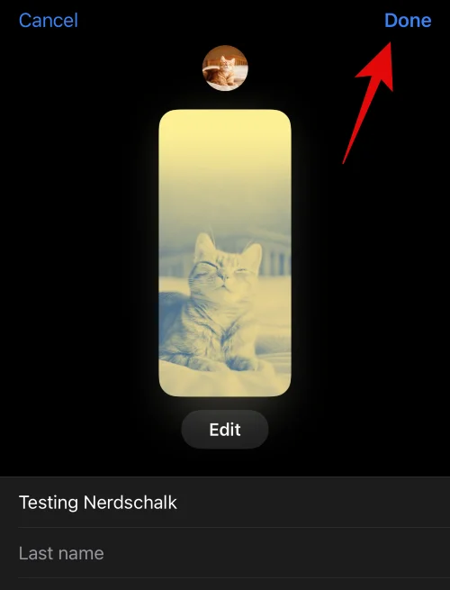 iOS 17이 설치된 iPhone에서 누군가를 위한 연락처 포스터를 만드는 방법