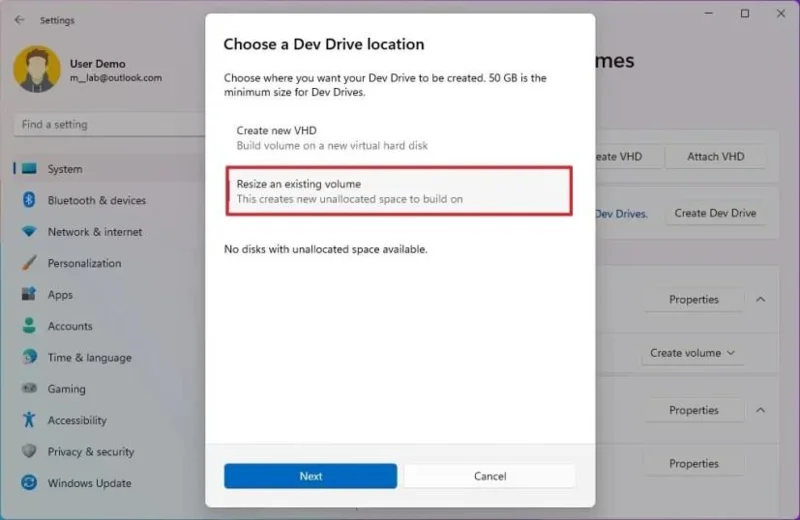 วิธีสร้าง Dev Drive บน Windows 11