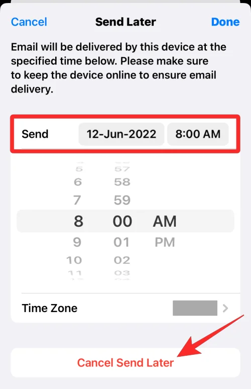 iOS 16의 Apple Mail에서 이메일을 예약하는 방법