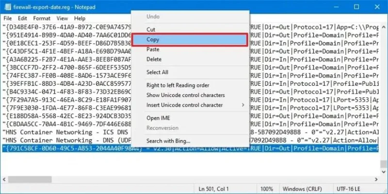 วิธีส่งออกและนำเข้ากฎไฟร์วอลล์เฉพาะใน Windows 10
