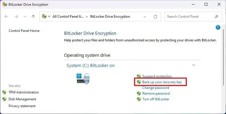 วิธีสำรองคีย์การกู้คืน BitLocker บน Windows 11