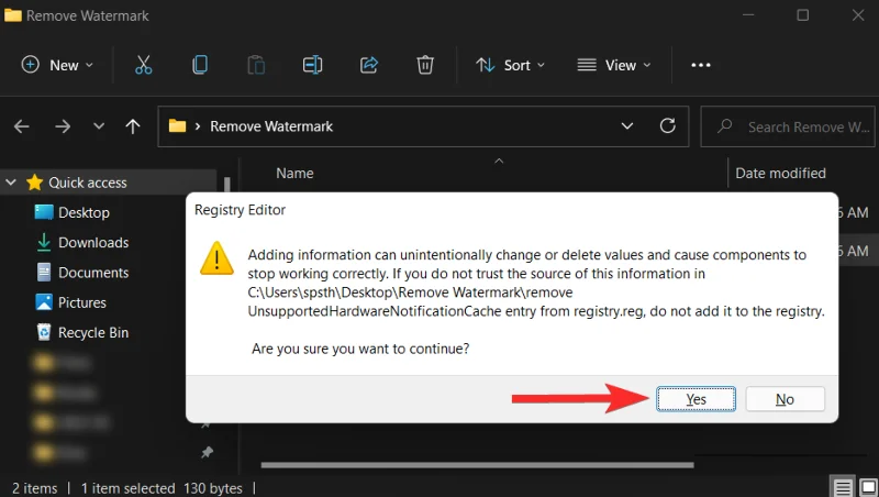 Windows 11: "시스템 요구 사항이 충족되지 않음" 워터마크를 제거하는 방법