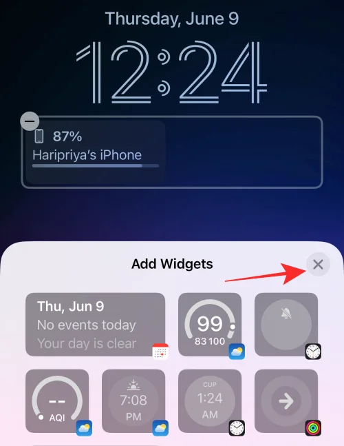iOS 16의 iPhone 잠금 화면에서 위젯을 제거하는 방법
