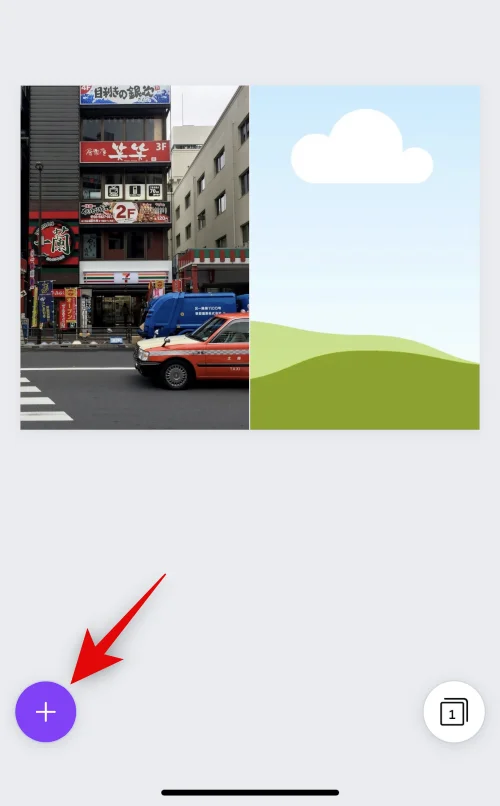 iPhone에서 두 장의 사진을 나란히 넣는 방법