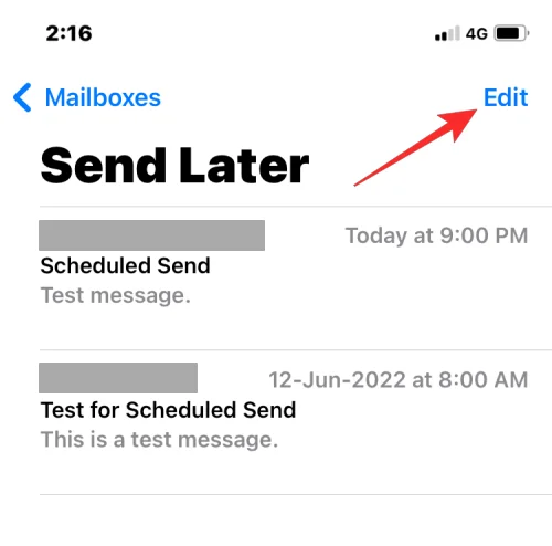 iOS 16의 Apple Mail에서 이메일을 예약하는 방법