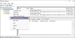 วิธีเปิดใช้งานประวัติ Task Scheduler บน Windows 11