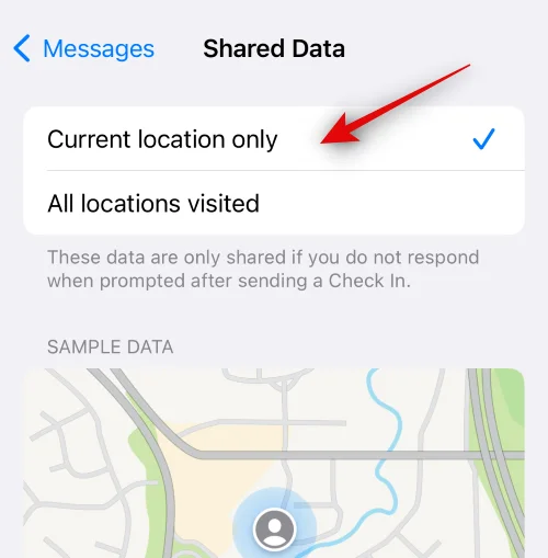iOS 17에서 메시지 체크인을 사용하는 방법