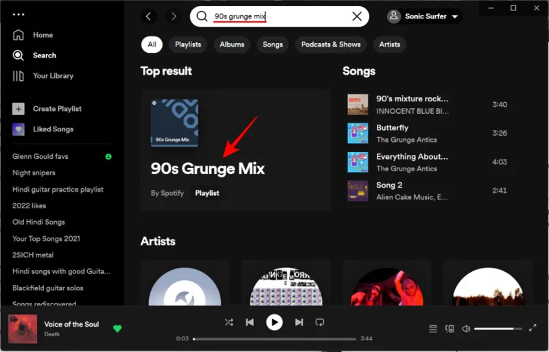 PC나 휴대폰의 Spotify에서 틈새 믹스를 찾는 방법