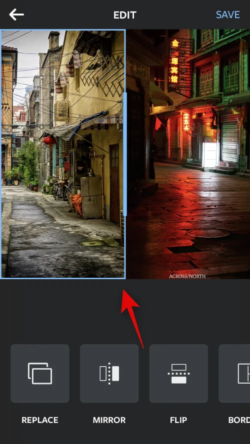 iPhone에서 두 장의 사진을 나란히 넣는 방법