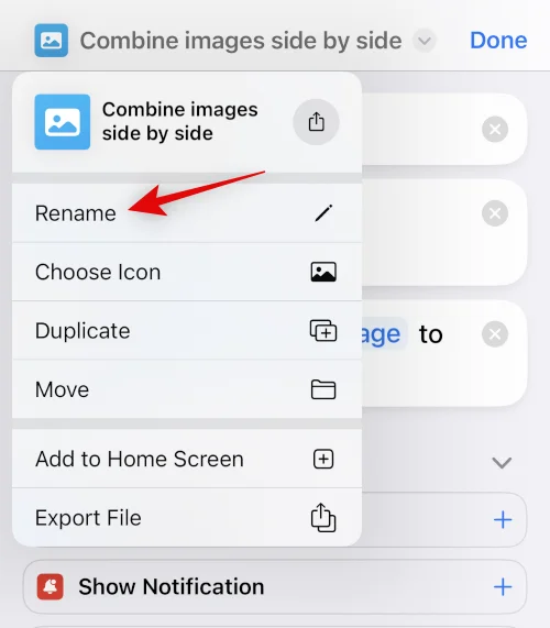 iPhone에서 두 장의 사진을 나란히 넣는 방법