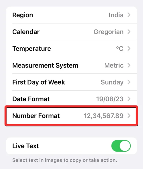 如何更改 iPhone 上的數字格式
