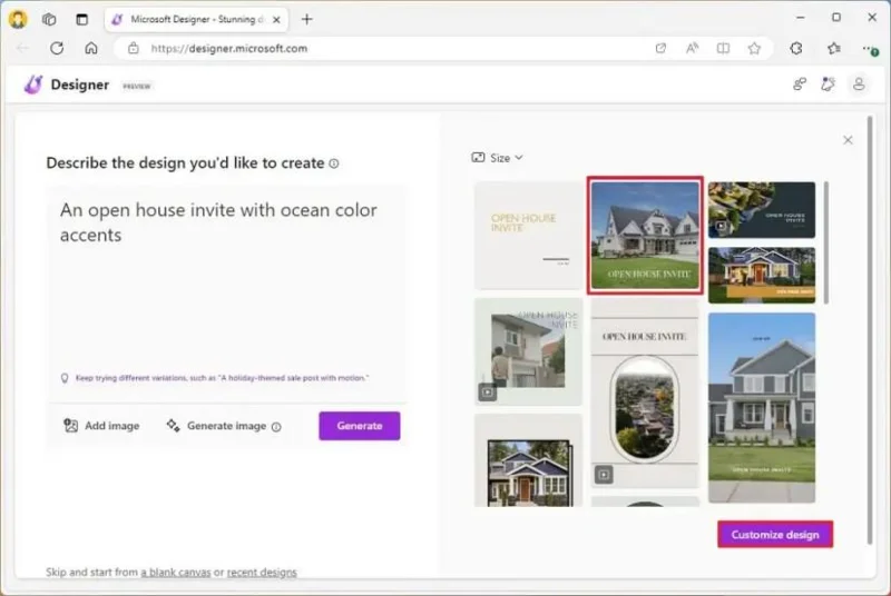 วิธีใช้ Microsoft Designer เพื่อสร้างกราฟิก