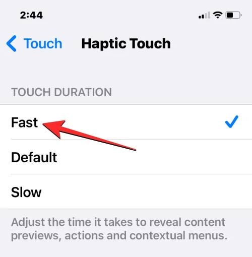 如何在裝有 iOS 17 的 iPhone 上啟用“快速”觸覺觸摸