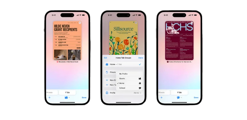 iOS 17 で Safari プロファイルを作成して使用する方法