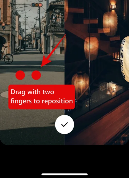 iPhone에서 두 장의 사진을 나란히 넣는 방법