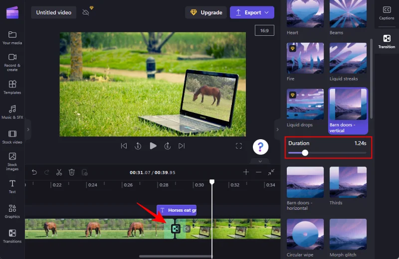 Clipchamp에 전환을 추가하는 방법
