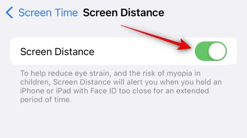 iOS 17에서 화면 거리를 끄는 방법