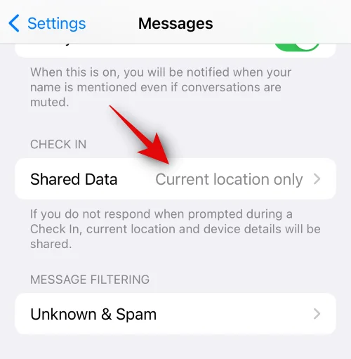 iOS 17에서 메시지 체크인을 사용하는 방법