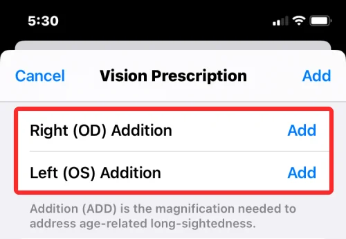 iOS 16의 iPhone 건강 앱에 시력 처방전을 추가하는 방법